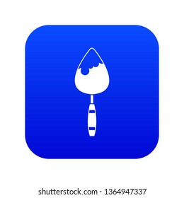 Construction trowel icon digital blue for any design isolated on white vector illustration