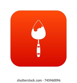 Construction trowel icon digital red for any design isolated on white vector illustration