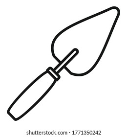 Icono de la traviesa de construcción. Icono de vector de traviesa de construcción de contorno para diseño web aislado en fondo blanco