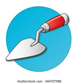 Construction trowel tool icon.