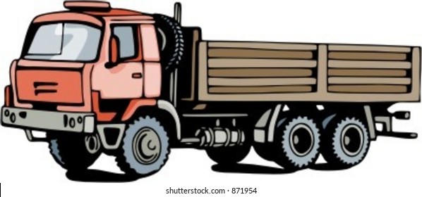 Construction truck. Check my portfolio for many more images of this series.