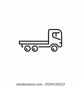 construction truck icon sign vector