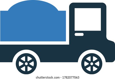 Construcción, icono de camión / gráficos vectoriales