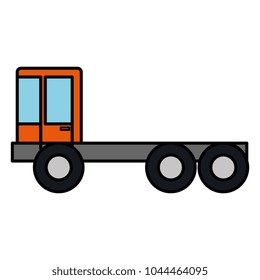 construction truck isolated icon