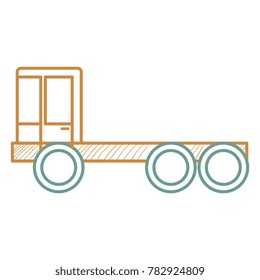 construction truck isolated icon