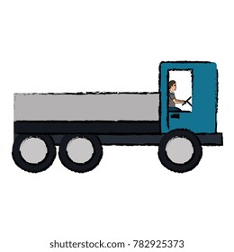 construction truck isolated icon