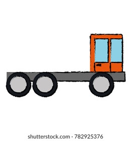 construction truck isolated icon