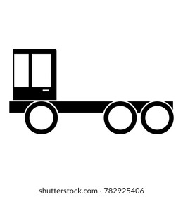 construction truck isolated icon