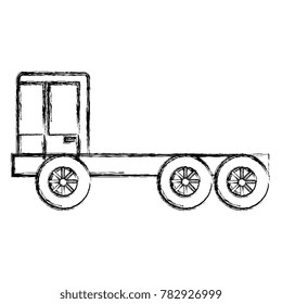 construction truck isolated icon