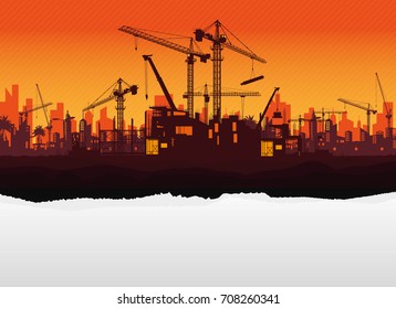 construction vector background.