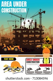 construction vector background.