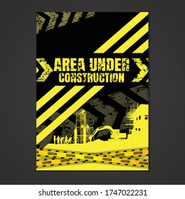 Construction vector background,Construction info graphics, Book Cover Design.