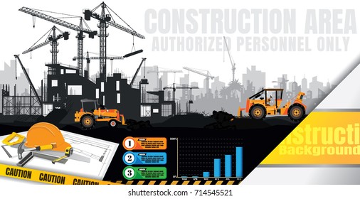 construction vector background,Construction info graphics,Building under Construction site.