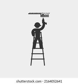 Construction vector icon illustration sign