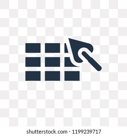 Construction vector icon isolated on transparent background, Construction transparency concept can be used web and mobile