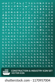 Construction vector icon set