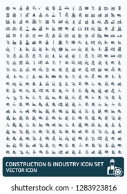 Construction vector icon set