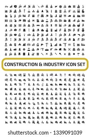 Construction vector icon set