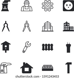 construction vector icon set 