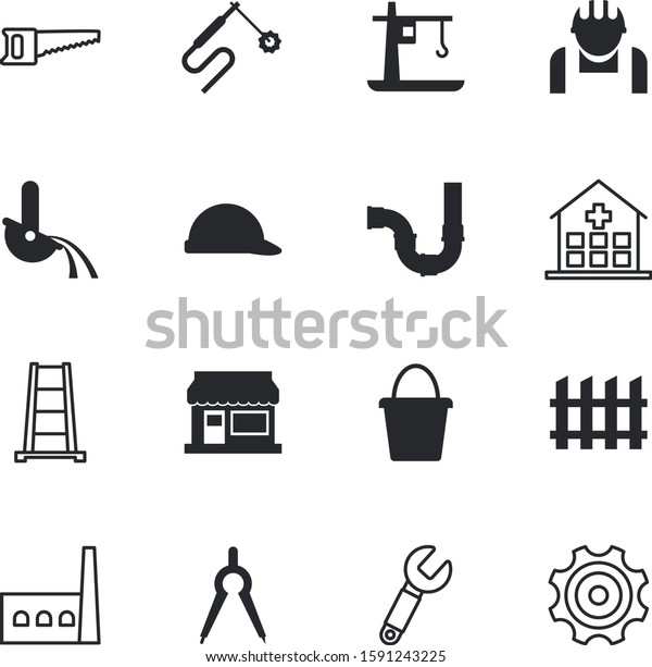 construction vector icon\
set