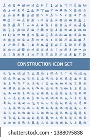 Construction vector icon set design