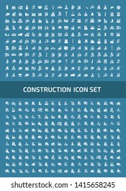 Construction vector icon set design