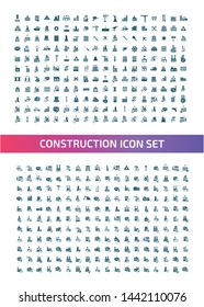 Construction vector icon set design