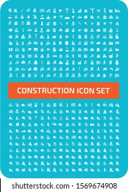 Construction vector icon set design