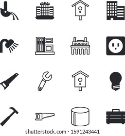 construction vector icon set such as: pipes, illumination, hot, image, government, pressure, wall, transportation, automotive, window, cable, auto, valve, heavy, bank, property, job, supply, wet