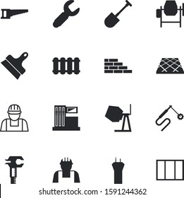 construction vector icon set such as: town, engineer, helmet, radiator, scale, airport, sky, centimeter, teeth, floor, outline, workforce, welder, serrated, spanner, garden, bricklayer, contemporary