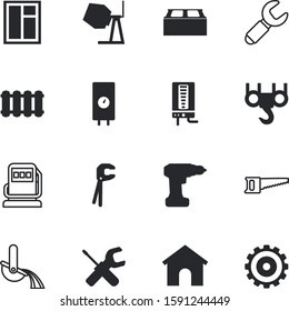 construction vector icon set such as: trolley, cement-mixer, motor, yellow, box, stylish, control, square, teeth, logo, door, blade, exterior, communication, 3d, progress, diesel, fuel, mobile