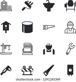 construction vector icon set such as: roadblock, travel, engineer, heat, job, nesting, fix, danger, red, wooden, structure, tap, your, hygiene, system, up, logo, workman, bathroom, indicator, station