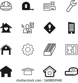 construction vector icon set such as: cooperation, motion, brick, centimeter, point, hazard, paper, teamwork, progress, fitness, error, drawing, gesture, farm, hardhat, shopping, repair, set, high