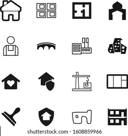 construction vector icon set such as: religious, decorative, hook, muslim, market, open, islam, site, store, spirituality, office, network, modular, window, builder, cottage, environment, love, mall