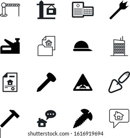 construction vector icon set such as: red, tram, railroad, ambulance, stretcher, concrete, cross, helmet, hospital, plastering, clip, boundary, renovation, hole, organic, roadblock, hard, bit, safety