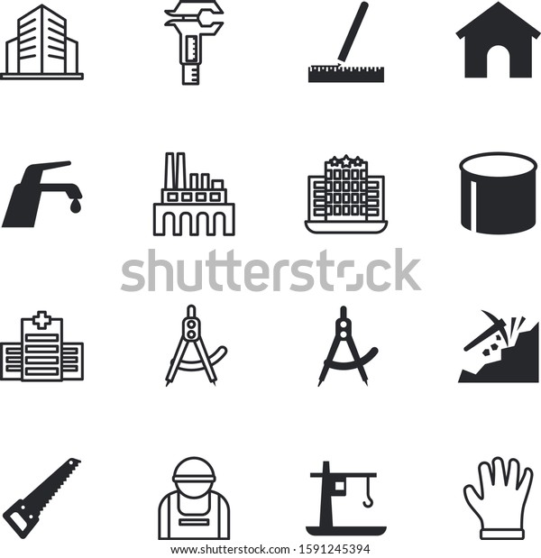 construction vector icon set such as: system,
winter, cut, tower, web, heavy, faucet, government, ambulance,
rulers, digital, property, vernier, medicine, bitcoin, cover, leak,
accessory,
plastic