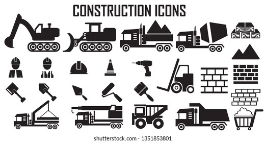 construction vector icons.