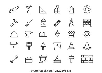 Konstruktionsvektorsymbole, Baumaschinen