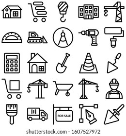 
Construction Vector Icons set every single icon can be easily modified or edited
