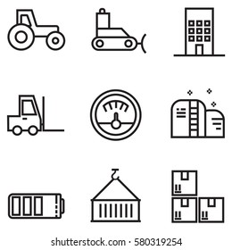 construction vector icons set, illustration EPS10