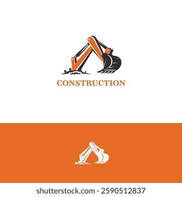 Construction vector logo design template