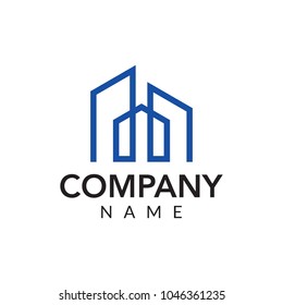 Construction vector logo icon illustration
