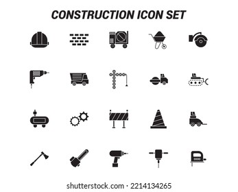 Construction Vector for Website, UI Essential, Symbol, Presentation