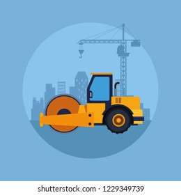 construction vehicle cartoon