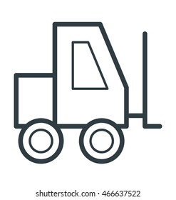 Construction Vehicle Cool Vector Icon