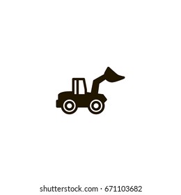 construction vehicle icon. sign design