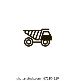 construction vehicle icon. sign design