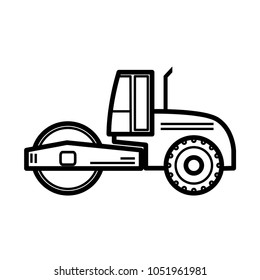 construction vehicle icon vector template 