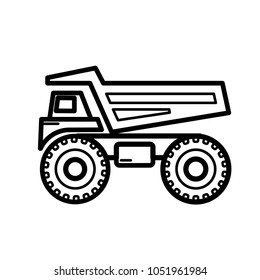 construction vehicle icon vector template 