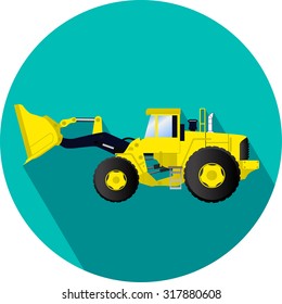 Construction vehicle illustration Loader